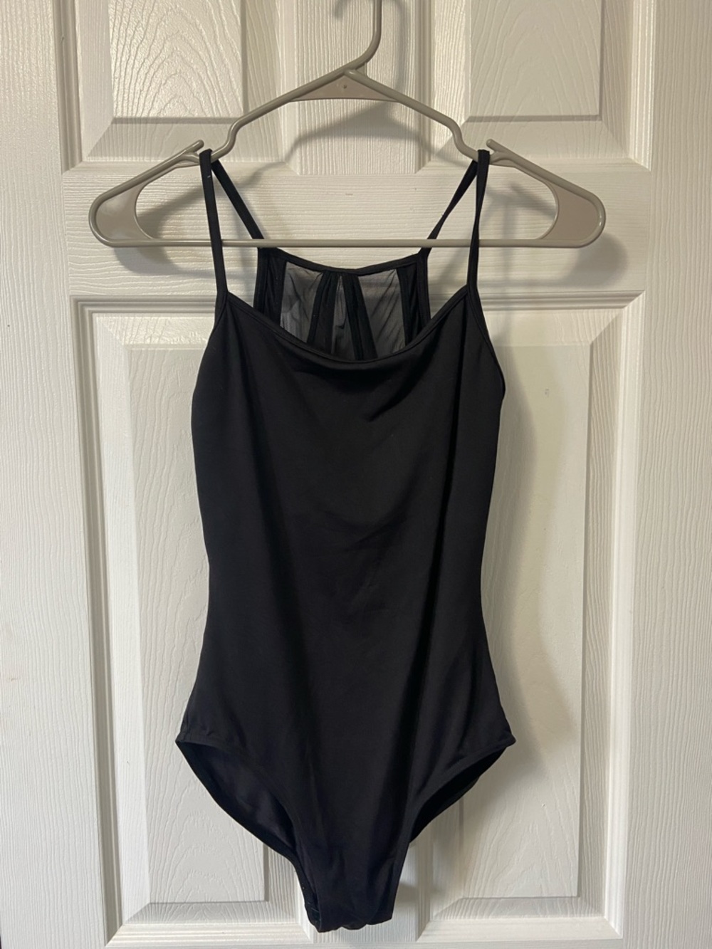 BLOCH Black Mesh Back Panel Dance Leotard